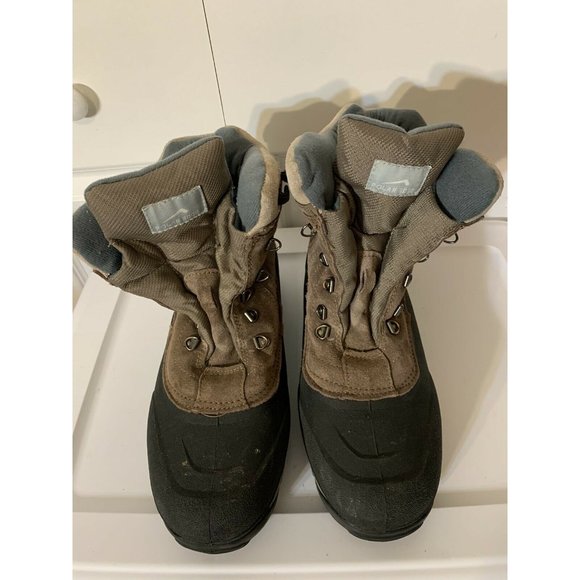 POLAR EDGE‎ Warm Thermolite Winter Men’s Sz 13 suede Snow Boots Beige Shoes - Picture 3 of 8